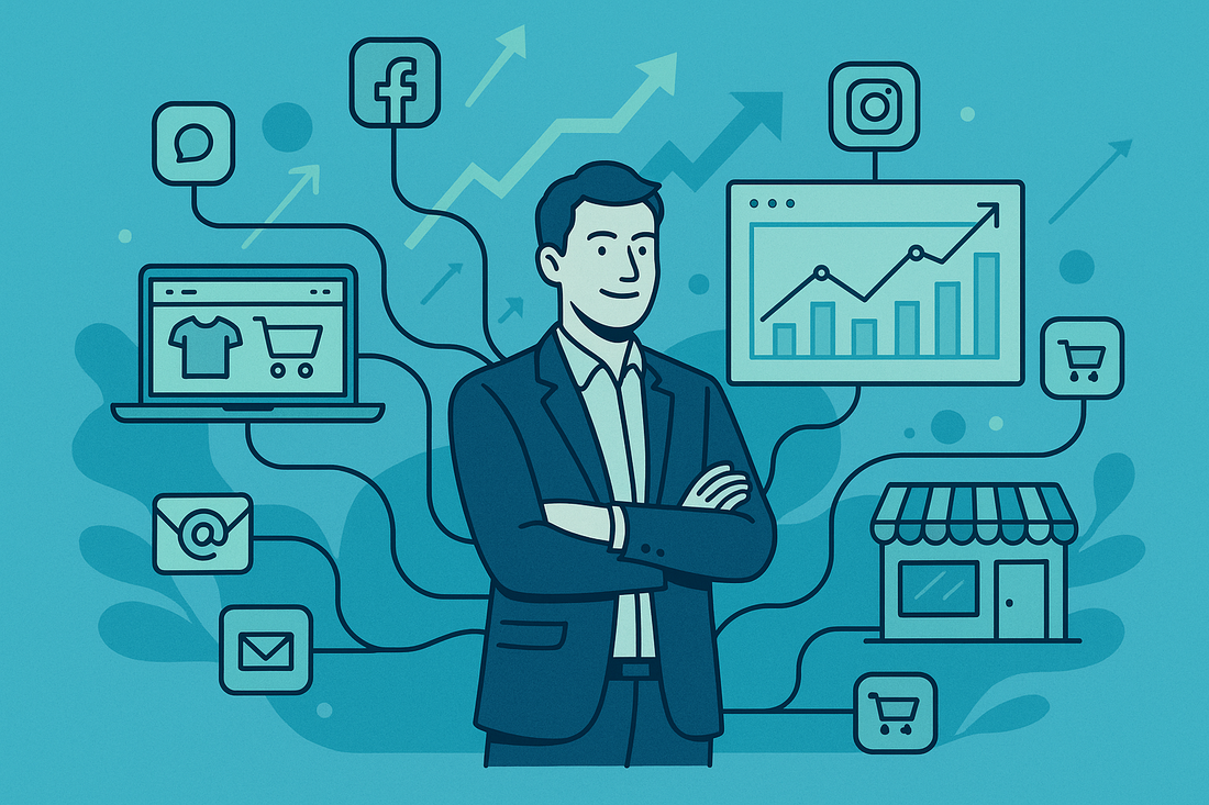 Ecommerce seller scaling their business beyond marketplace dependency with multi-channel strategies.